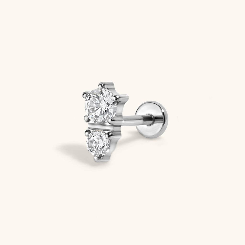 Gaia Push Pin Flat Back Earring