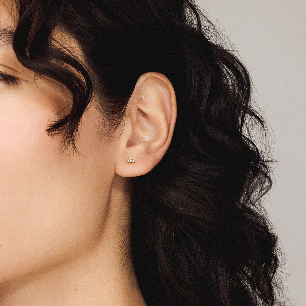 Crystal Trinity Nap Earrings