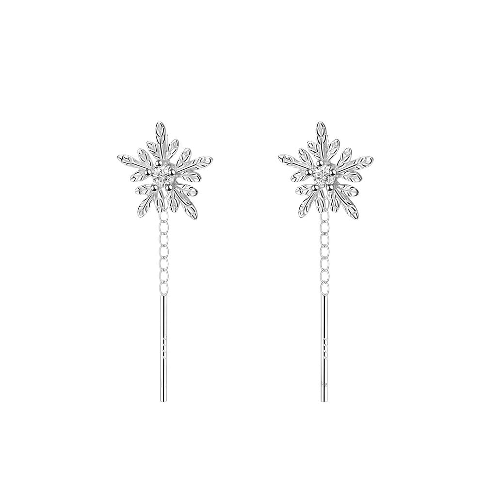 Frostbeam Snowflake Earrings